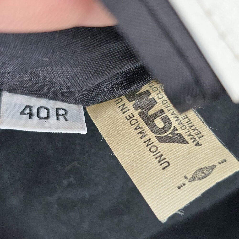 Austin ReedJacobsons Double Breasted Gold Button Wool Black Blazer Men Size 40R - Picture 12 of 12